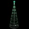 Northlight LED Lighted Show Cone Tree Outdoor Christmas Decoration - 6' - Green Lights
